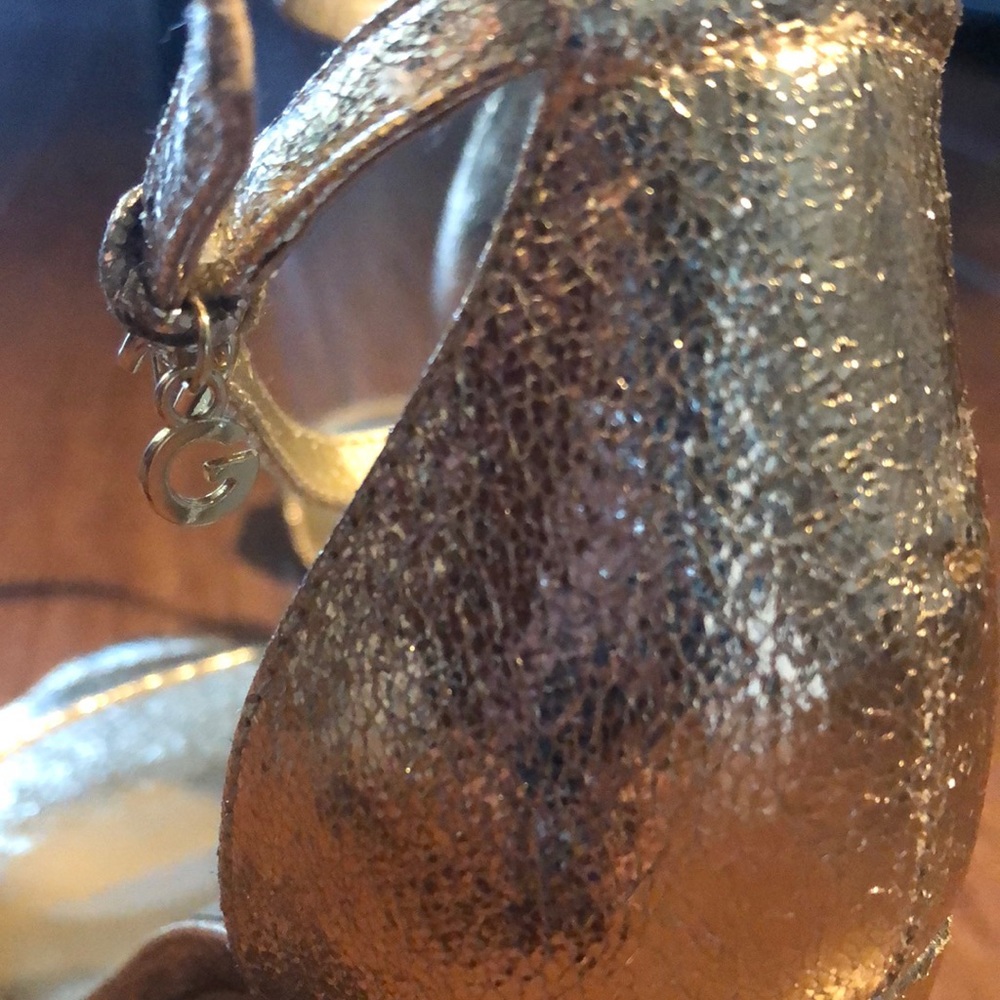 Guess Gold Block Heels - Picture 8 of 11